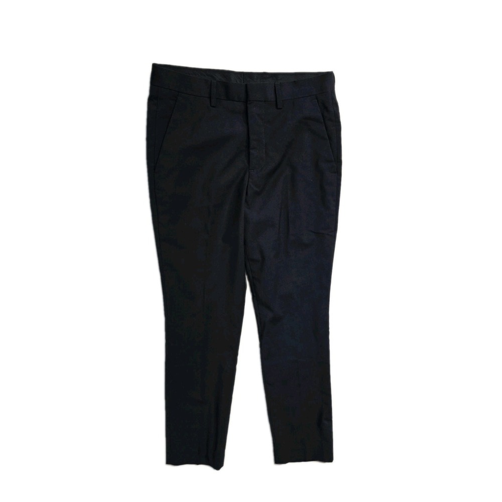 Express Men's Dress Pants Wool Blend Black 28x30 Extra Slim